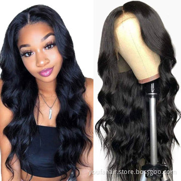 10A Body Wave Pre Plucked Wig 100% Human Hair Wig 40 Inch High Quality Indian Virgin Hair Lace Front Long Wig